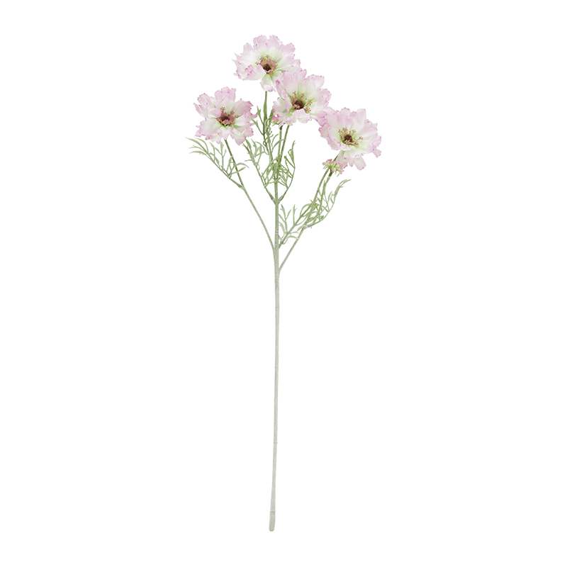 Artificial 4-Bloom Scabiosa Single Stem