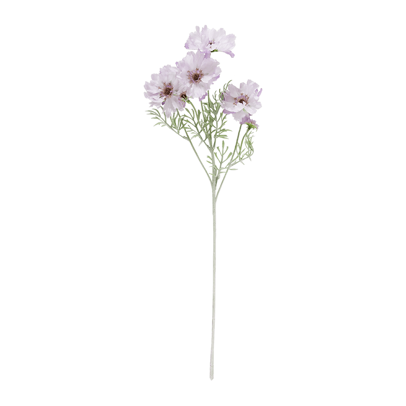 Artificial 4-Bloom Scabiosa Single Stem