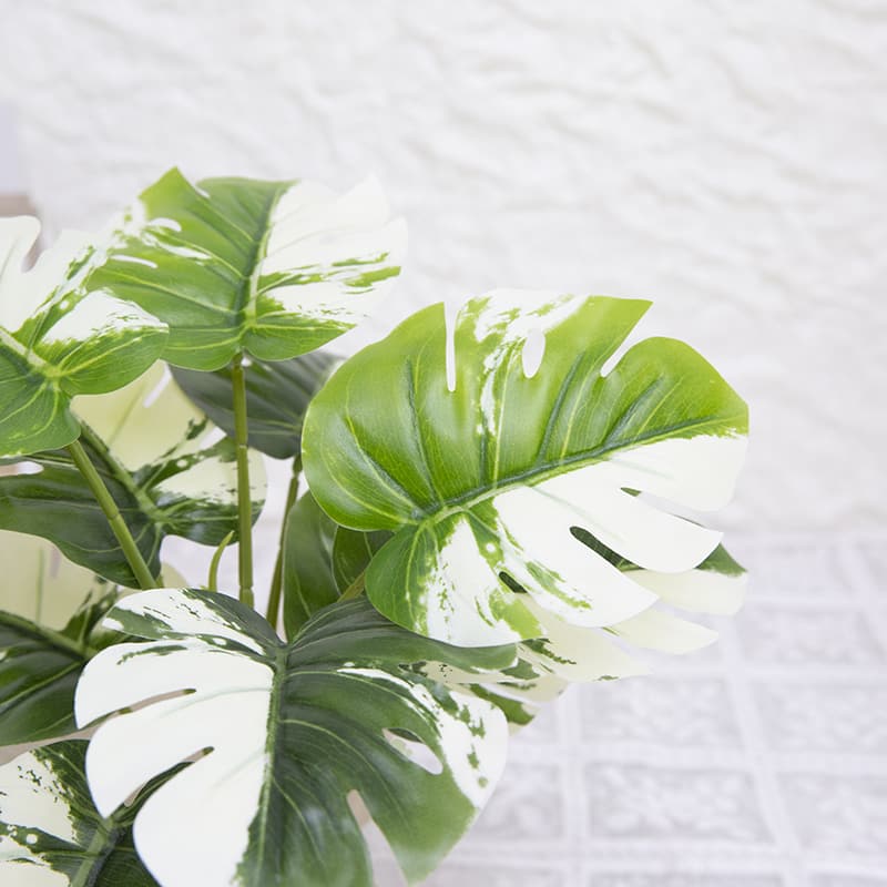 Palm Tree with 10 Leaves in Ceramic Pot