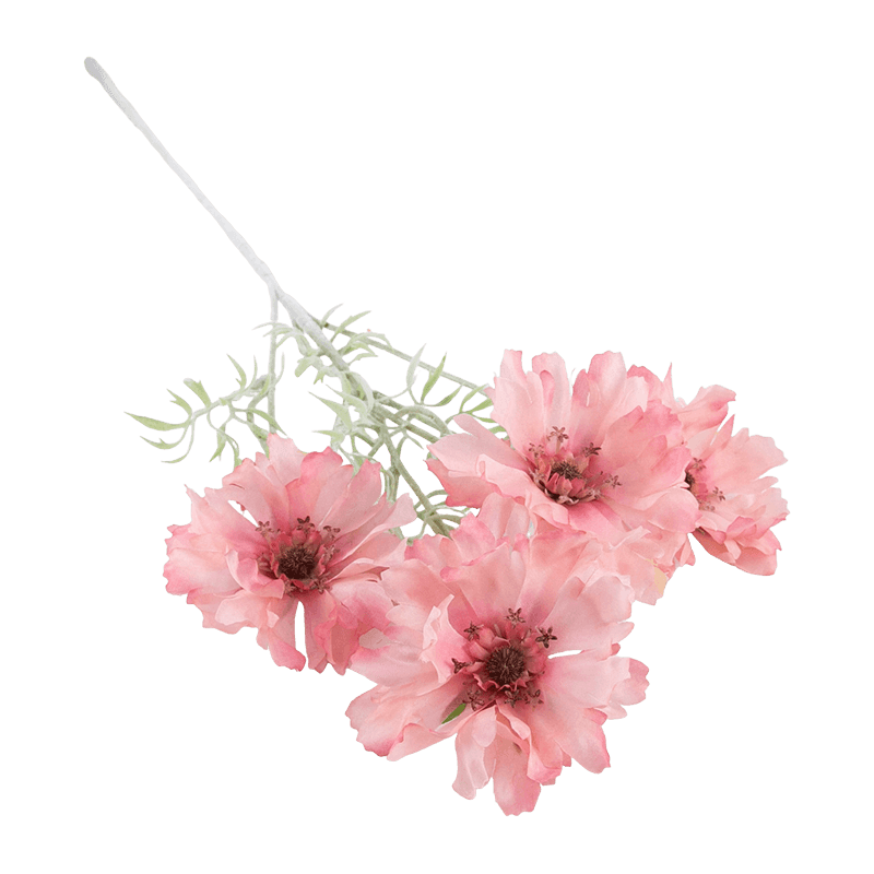 Artificial 4-Bloom Scabiosa Single Stem