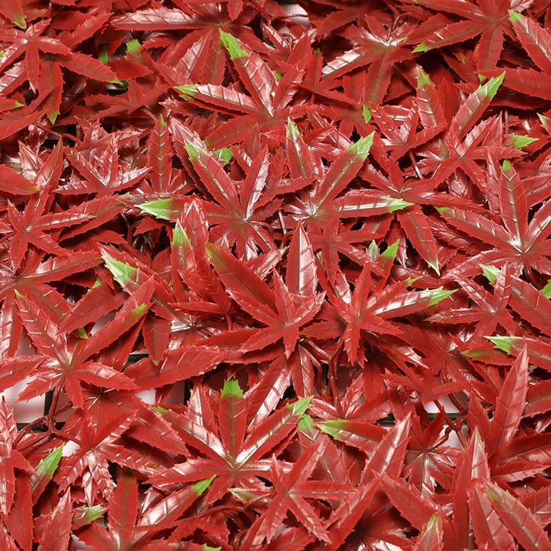 Rose Red Maple Artificial Grass Lawn