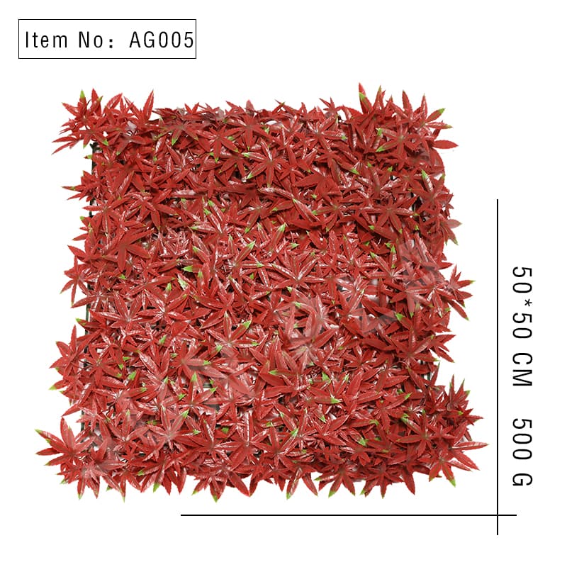 Rose Red Maple Artificial Grass Lawn