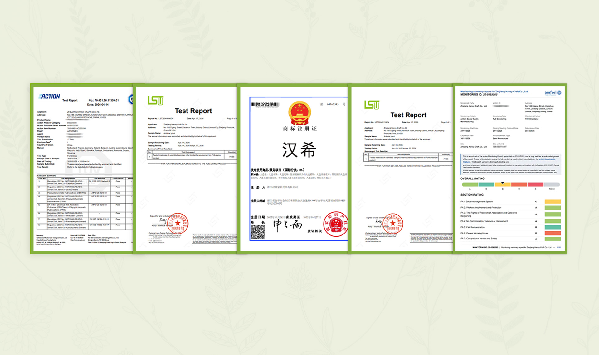 Zhejiang Hansy Craft Co.,Ltd.