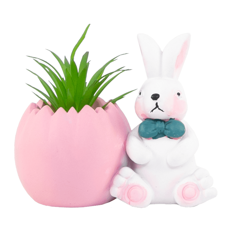 Easter Rabbit Succulent Decor Pot