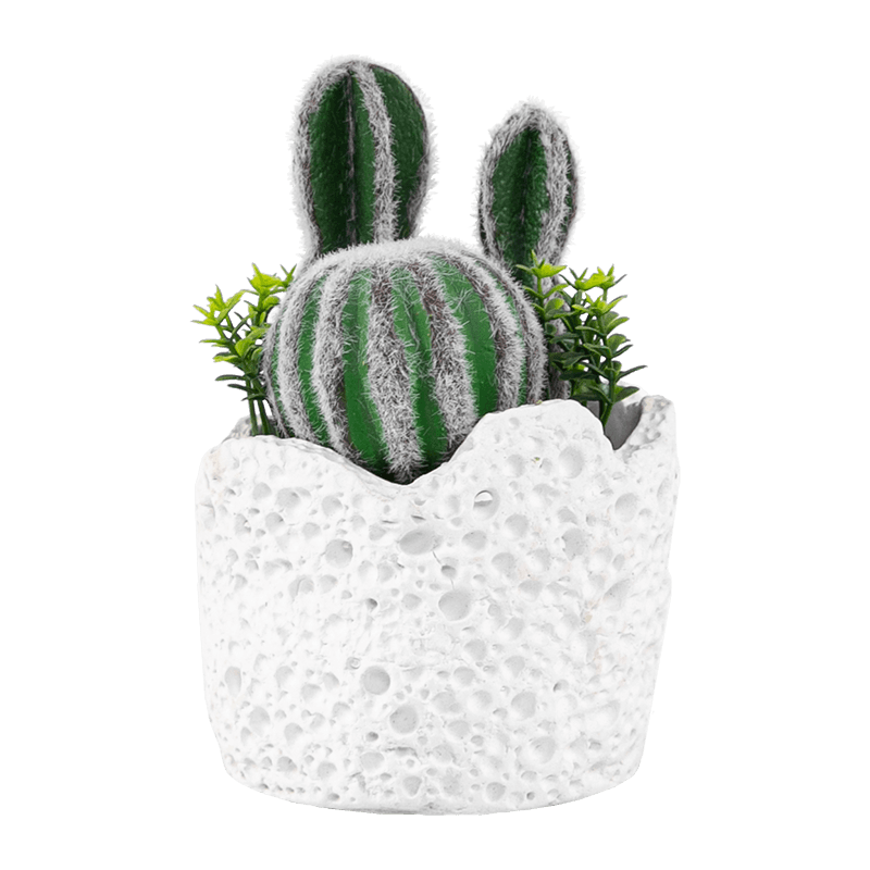Artificial Cactus Cement Pot