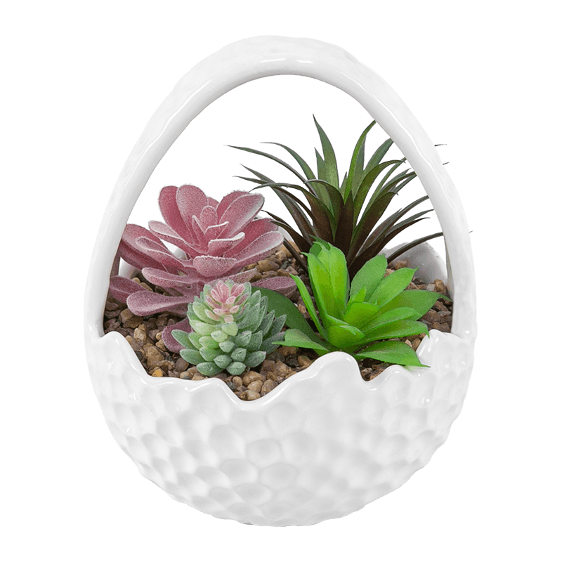 Artificial Succulent Ceramic Pot