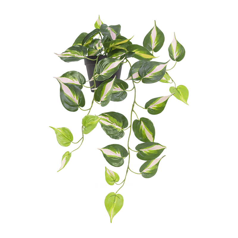 Artificial Cascading Green Leaves in PP Pot 27.6