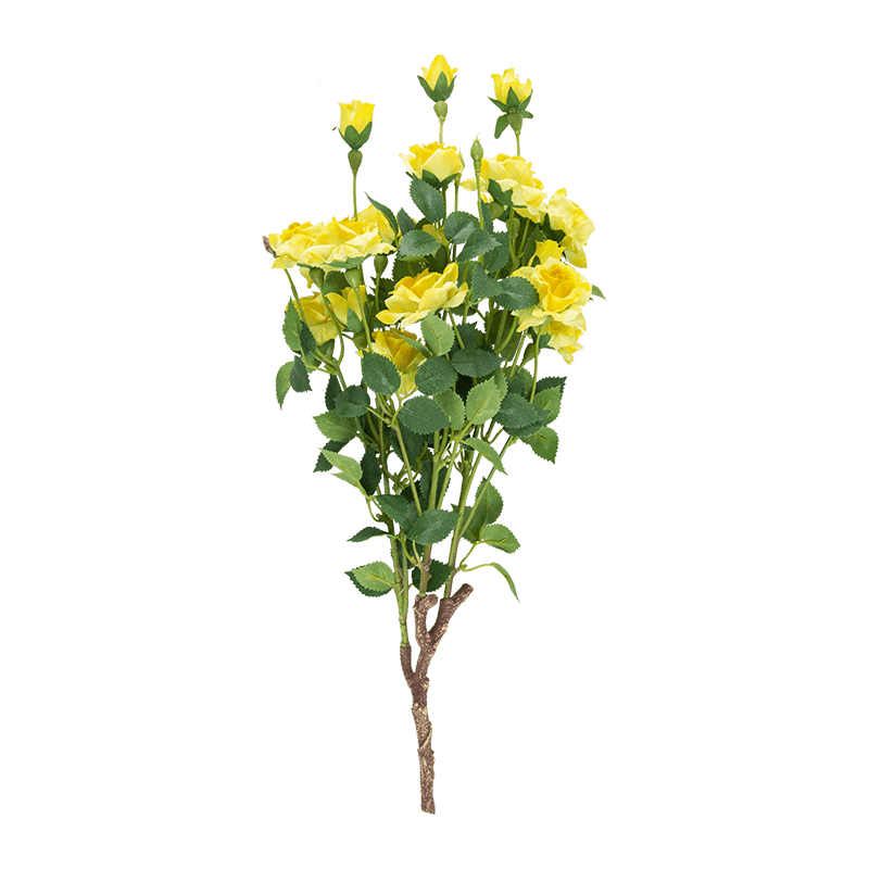Artificial Rose Bush 18 Flowers 17
