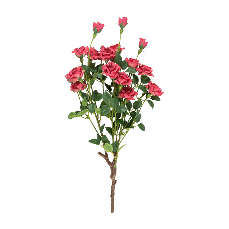 Artificial Rose Bush 18 Flowers 17
