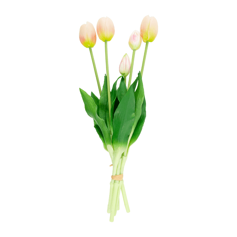 Artificial Tulip Bouquet 3 Flowers 2 Buds 15.8
