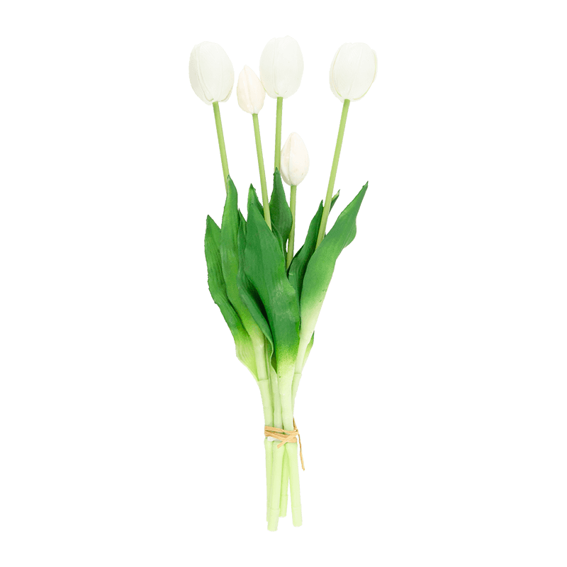 Artificial Tulip Bouquet 3 Flowers 2 Buds 15.8