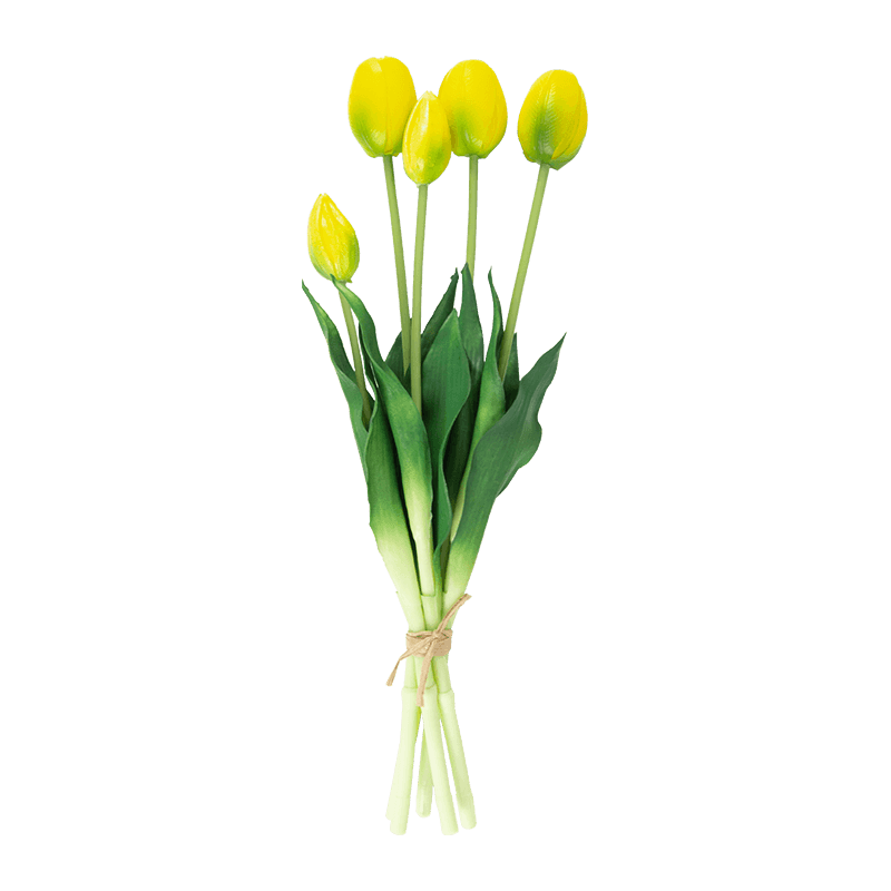 Artificial Tulip Bouquet 3 Flowers 2 Buds 15.8