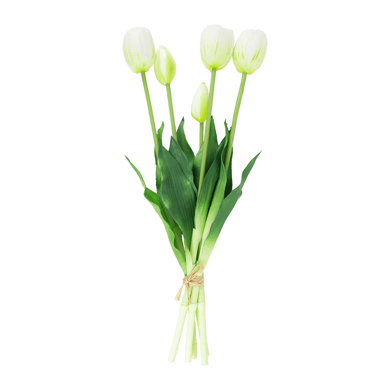 Artificial Tulip Bouquet 3 Flowers 2 Buds 15.8