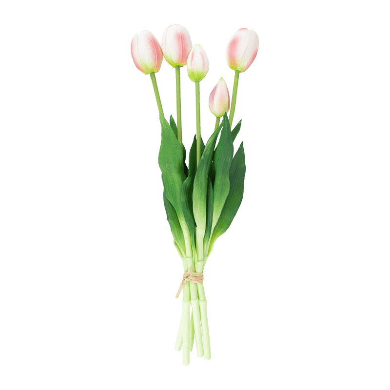 Artificial Tulip Bouquet 3 Flowers 2 Buds 15.8