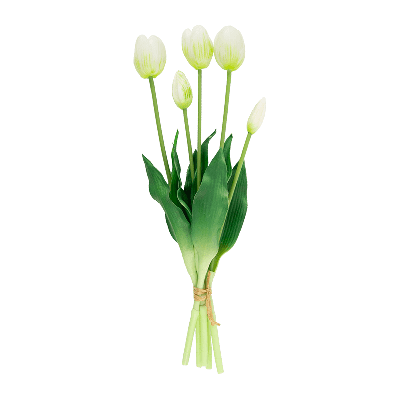 Artificial Tulip Bouquet 3 Flowers 2 Buds 15.8