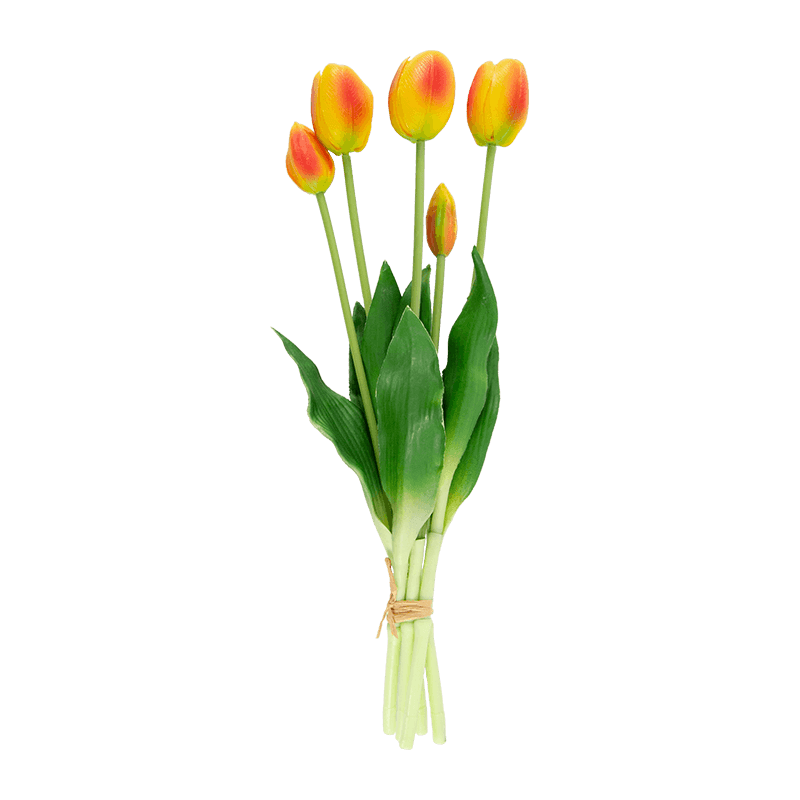 Artificial Tulip Bouquet 3 Flowers 2 Buds 15.8