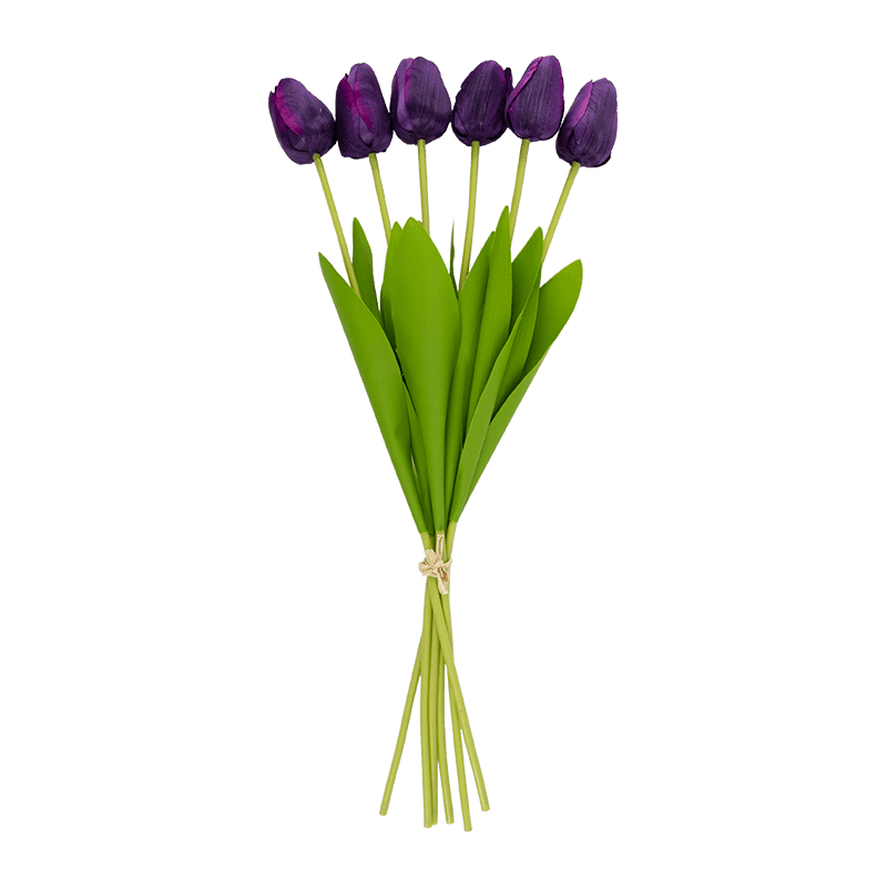 Artificial Tulip Bouquet 6 Flowers 18.5