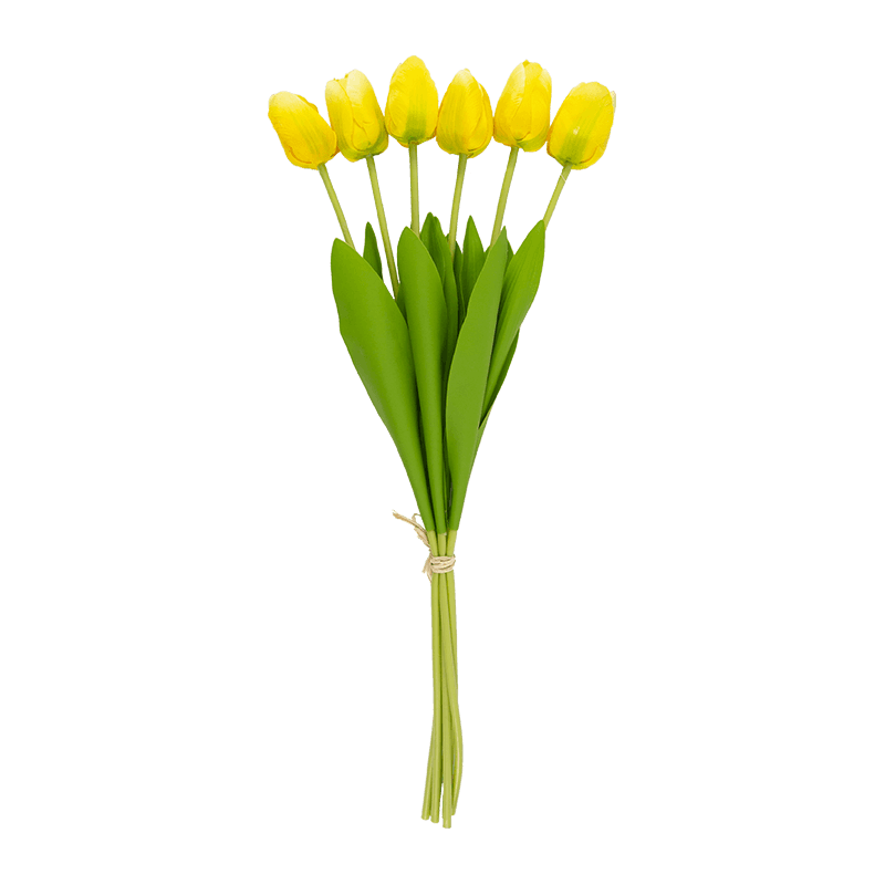 Artificial Tulip Bouquet 6 Flowers 18.5