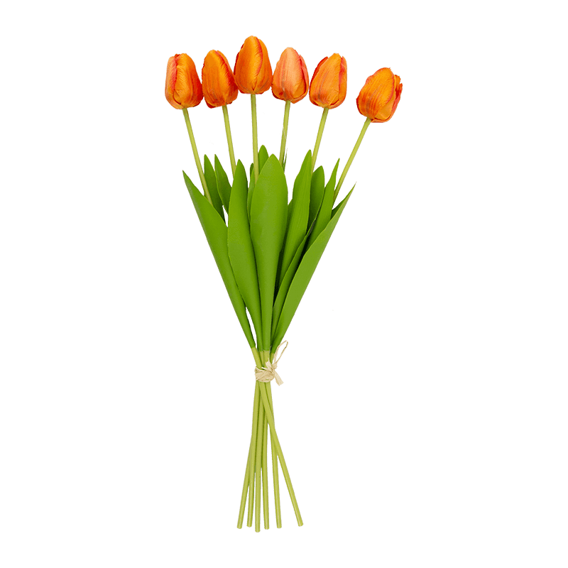 Artificial Tulip Bouquet 6 Flowers 18.5