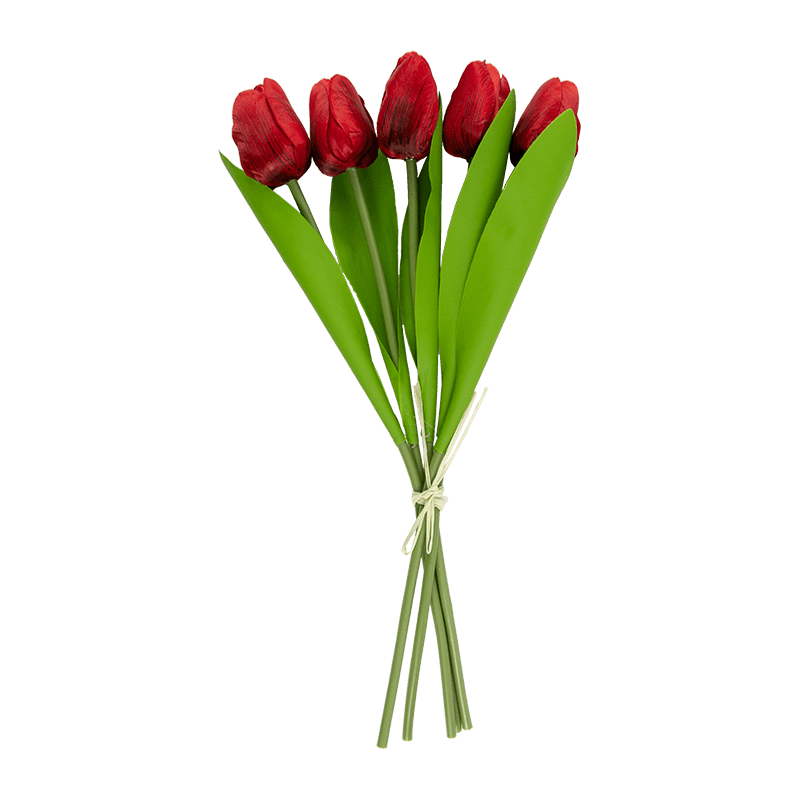 Artificial Tulip Bouquet 6 Flowers 18.5