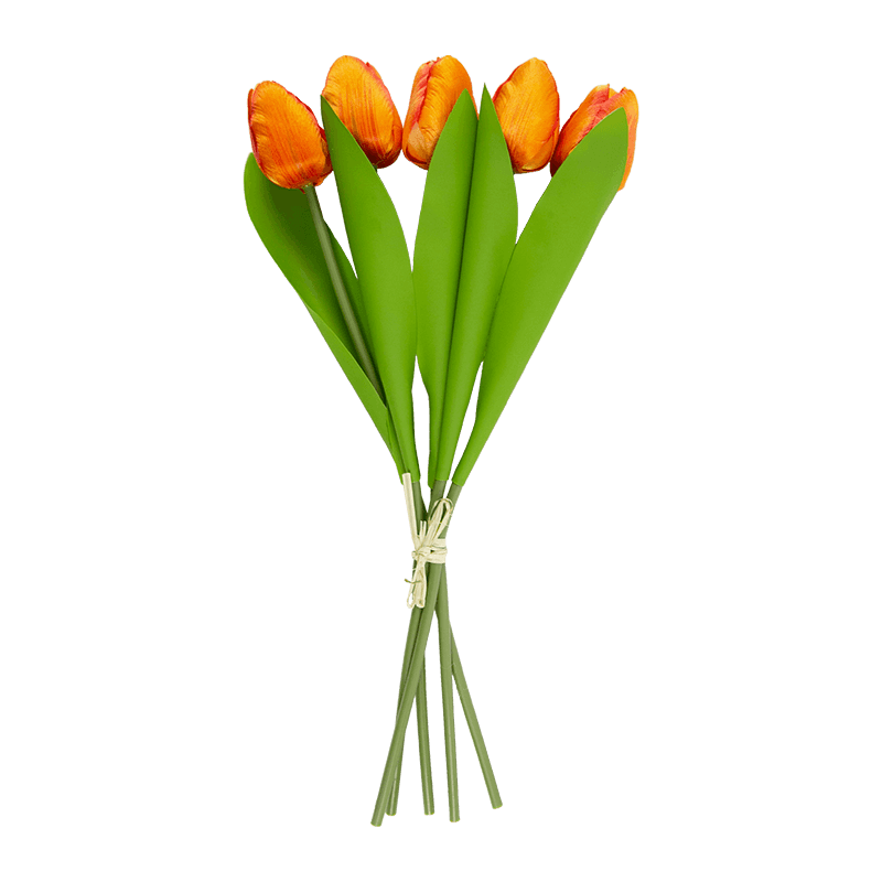 Artificial Tulip Bouquet 6 Flowers 18.5