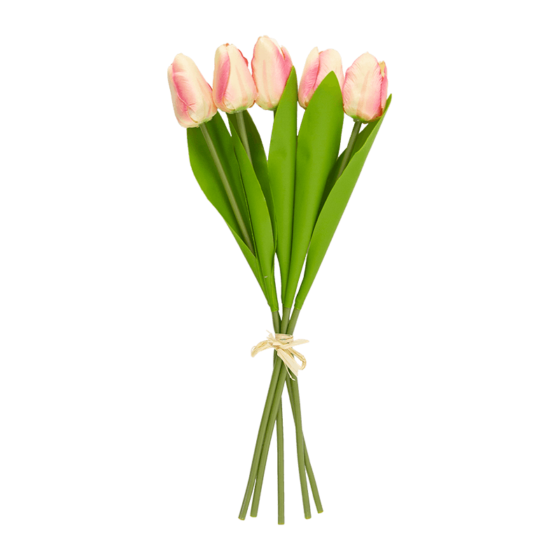 Artificial Tulip Bouquet 6 Flowers 18.5