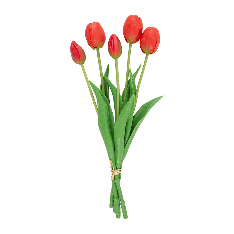 Artificial Tulip Bouquet 14.6H with 3 Flowers
