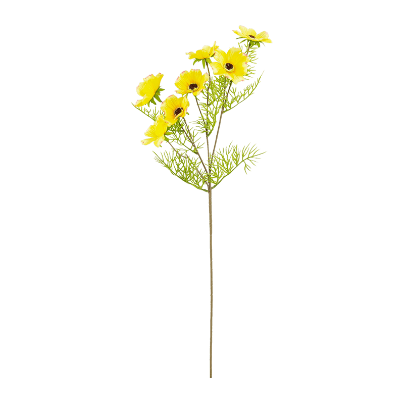 Artificial Cosmos 7 Heads Single Stem 72cm