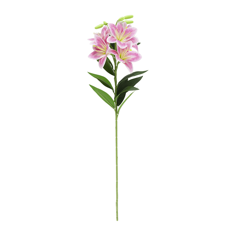 Artificial Lily Flower 5 Flowers 5 Fruits