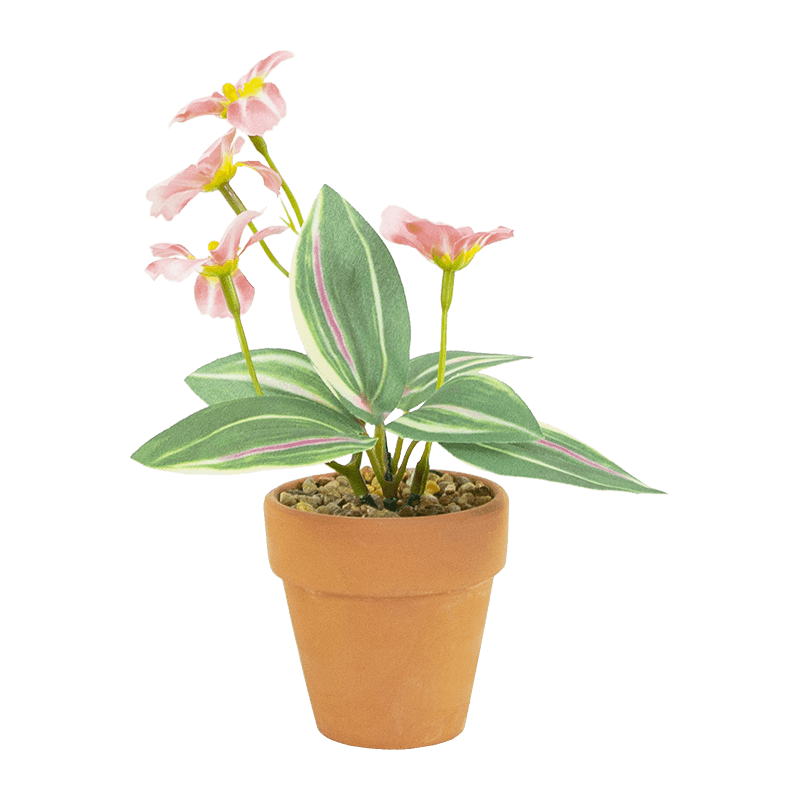 Artificial Wildflower in Plastic Pot