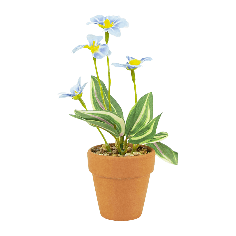Artificial Wildflower in Plastic Pot