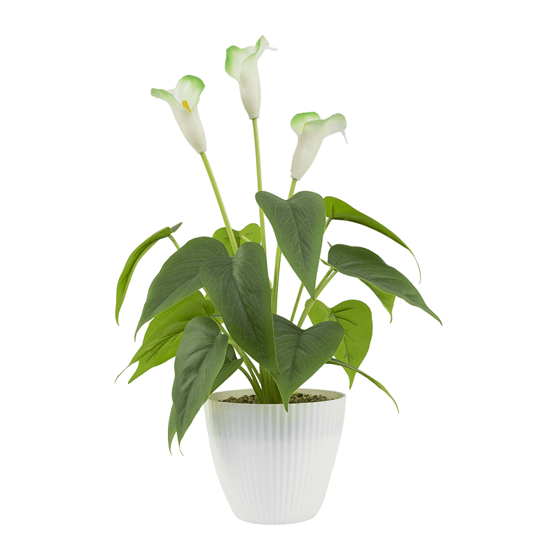 Artificial Flower Arrangement with Plastic Pot