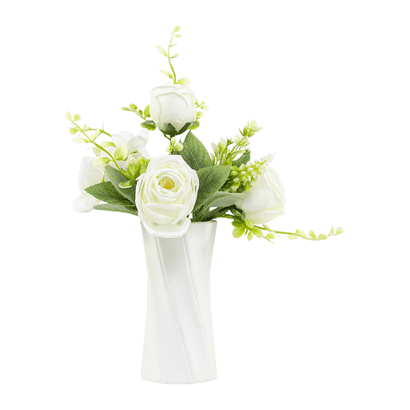 Artificial Rose in Ceramic Pot 34cm