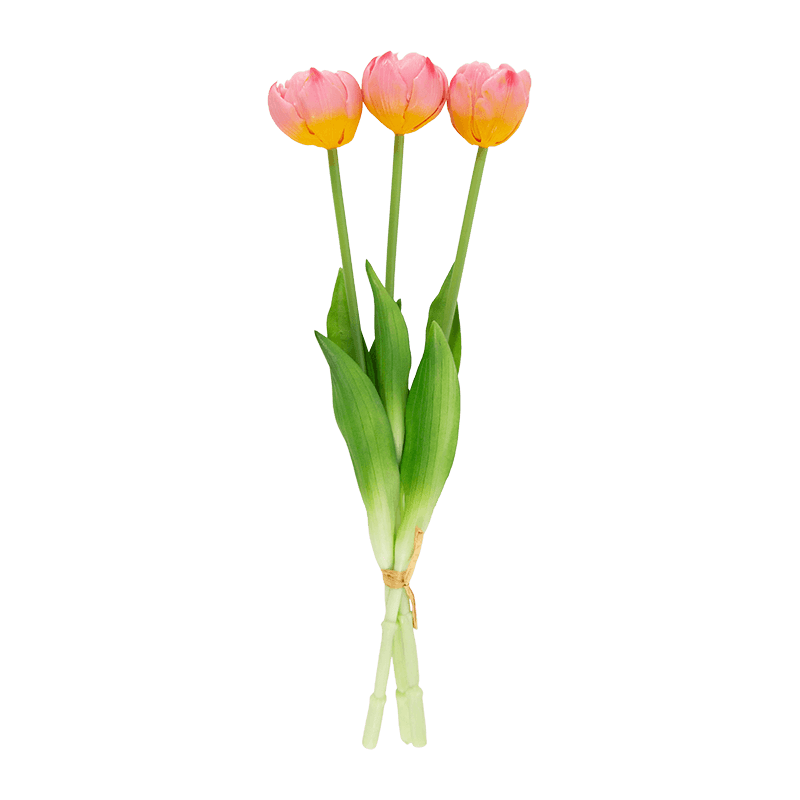 Artificial Wavy Tulip Spray 3 Flowers 15