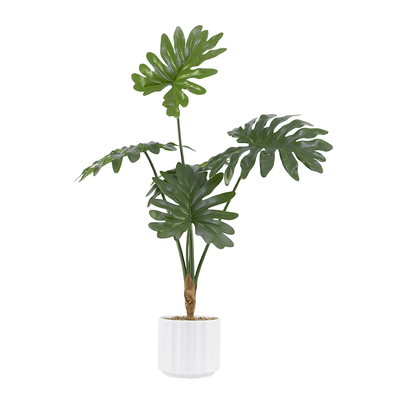 Artificial Palm Tree 5 Leaves in PP Pot