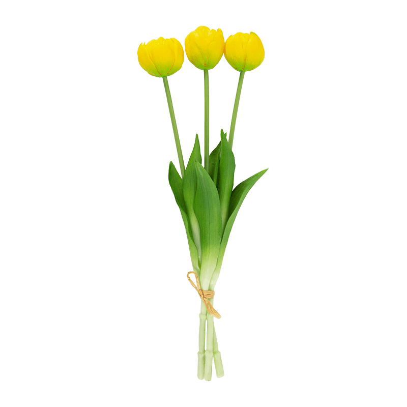 Artificial Wavy Tulip Spray 3 Flowers 15