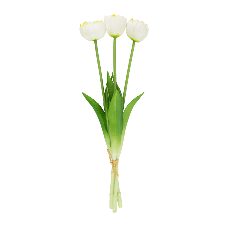 Artificial Wavy Tulip Spray 3 Flowers 15
