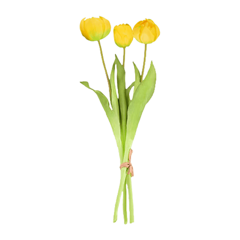 Artificial Wavy Tulip Spray 3 Flowers 15