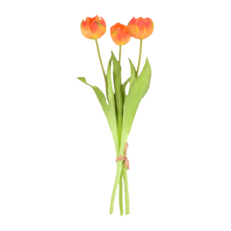 Artificial Wavy Tulip Spray 3 Flowers 15