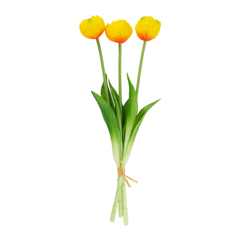 Artificial Wavy Tulip Spray 3 Flowers 15