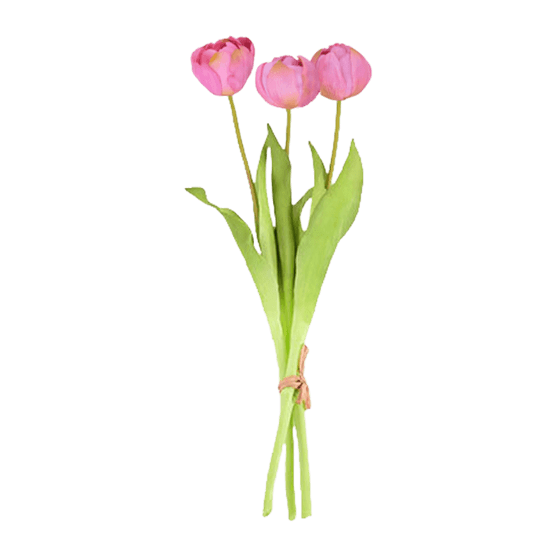 Artificial Wavy Tulip Spray 3 Flowers 15