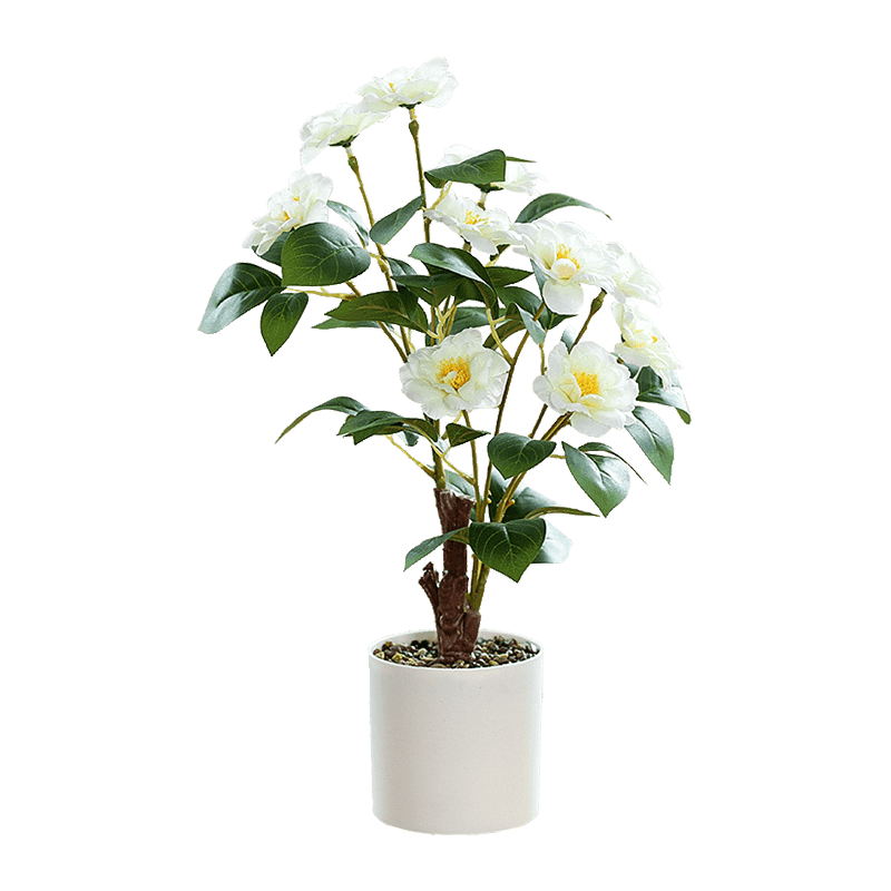 Artificial Rose Plant in PP Pot 16.5