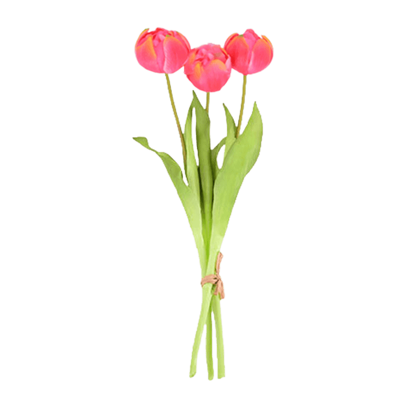 Artificial Wavy Tulip Spray 3 Flowers 15