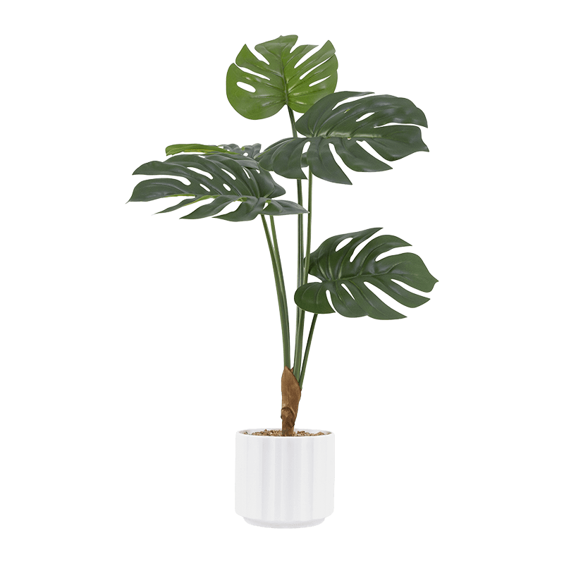 Artificial Palm Tree 5 Leaves in PP Pot