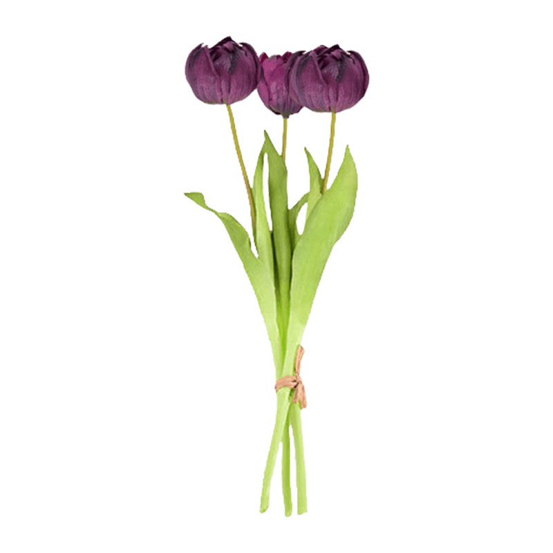 Artificial Wavy Tulip Spray 3 Flowers 15