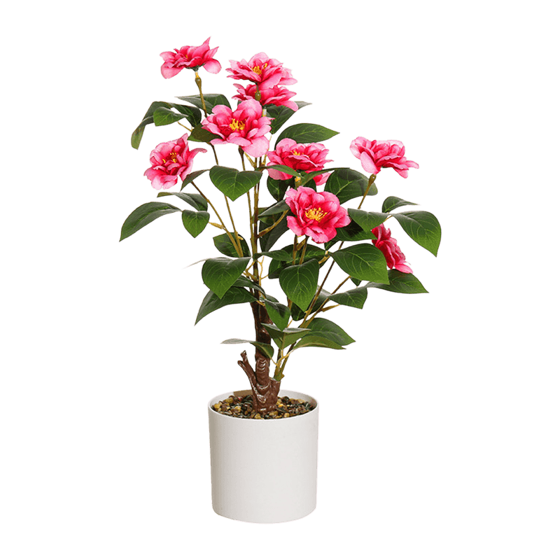 Artificial Rose Plant in PP Pot 16.5