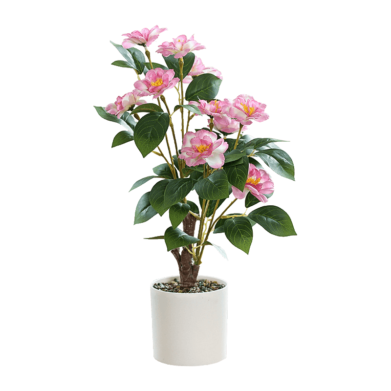 Artificial Rose Plant in PP Pot 16.5