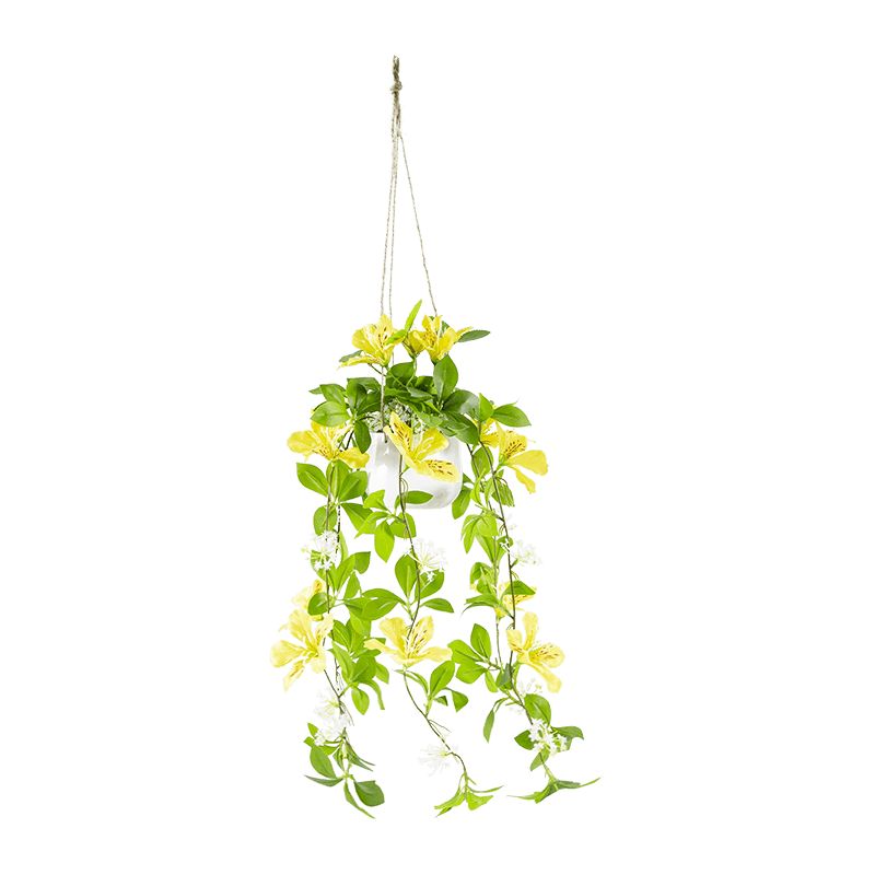 Decorative Artificial Hanging Plant PP Pot