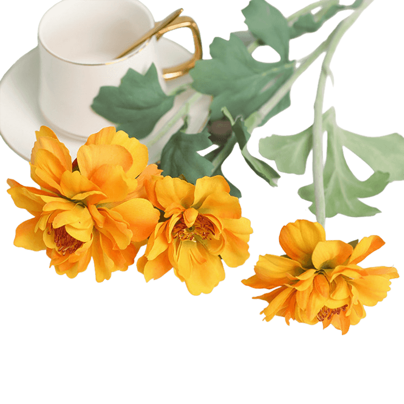 Artificial Spray Flower With 3 Heads