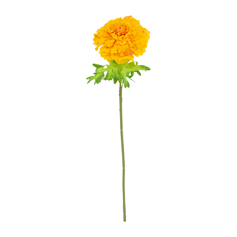 Artificial Single Head Marigold Stem